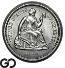1862 Seated Liberty Half Dime, WOW Razor Sharp Superb Gem BU++