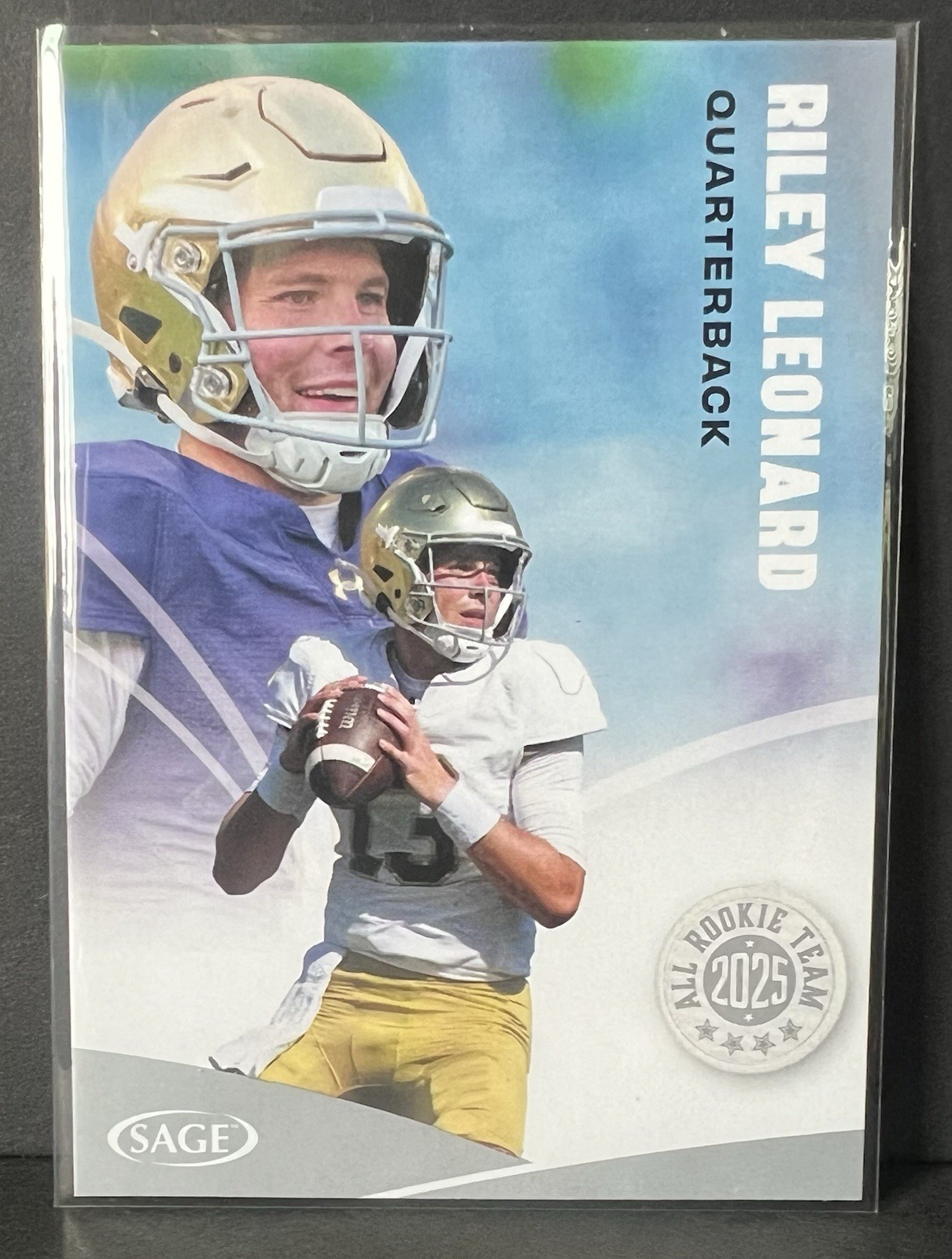 2025 Sage High Series Silver All Rookie Team #156 Riley Leonard RC