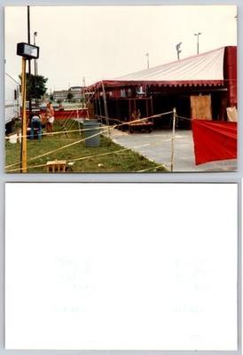 5 x 3.5 INCH Red Circus Tent Outdoor Scene Circus Photo
