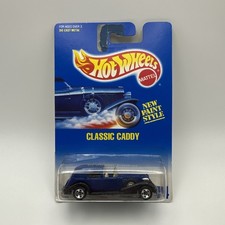 '35 Classic Caddy Hot Wheels Blue #44 1996 Blue Card 1935 Cadillac Diecast 1:64
