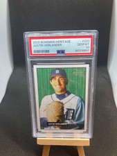 Justin Verlander 2005 Bowman Heritage 1st Year ROOKIE RC #220 PSA 10 👀🐅⚾️🔥