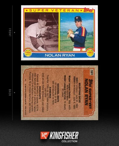 Nolan Ryan 1983 Topps Super Veteran #361 Houston Astros