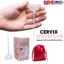 Fertility Conception Silicone Cup Cervix Aid Pregnancy Helps Conceive Sperm UK
