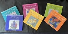 Anchor Book of Embroidery Lot of 6 Paperback Instruction Books Complete Series