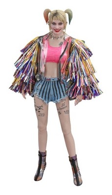Birds of Prey Harley Quinn Caution Tape Jacket Version 1:6 29 cm MMS566 Hot Toys