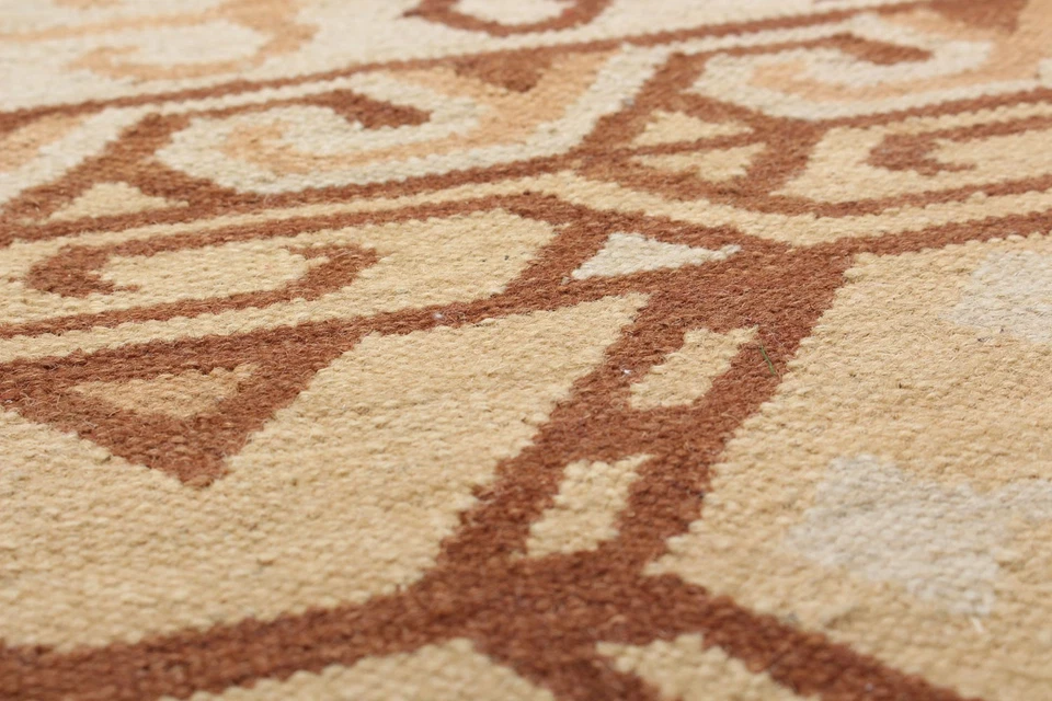 Vintage Hand Woven Traditional Kilim Rug 4'10" x 6'7" Oriental Wool Carpet - Image 2 of 2