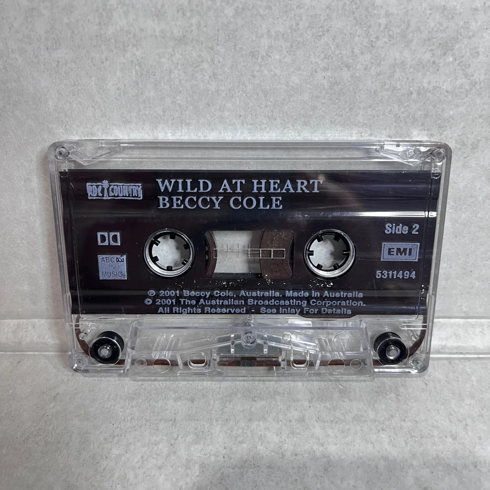 Beccy Cole Wild At Heart Cassette Tape 2001 - Image 4 of 4