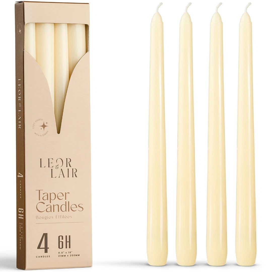 Vela Cónica Blanca, Mini Velas De Pilar De 7 Pulgadas, 4
