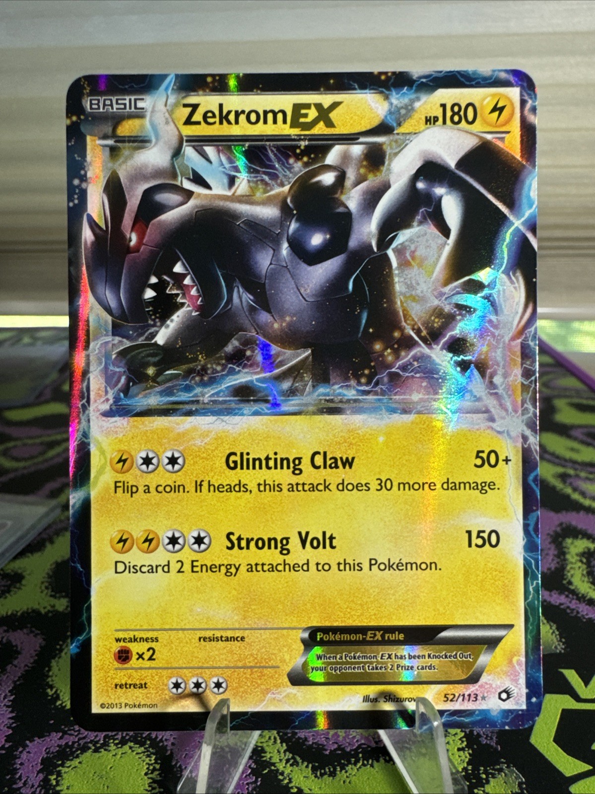 Zekrom EX 51/99 Next Destinies Ultra Rare Holo Pokemon Card LP