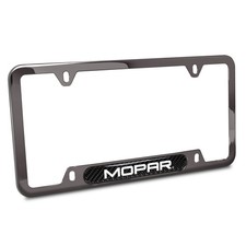 Mopar Carbon Fiber Insert Gunmetal Chrome License Plate Frame Mopar Carbon Fiber Insert Gunmetal Chrome License Plate Frame