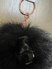 KIPLING KEYCHAIN POMPOM MONKEY BLACK BAG CHARM KEY RING