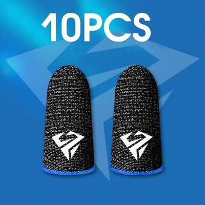 10PCS Gaming Finger Sleeves for PUBG Mobile Sweatproof Anti-Slip Touch Gloves