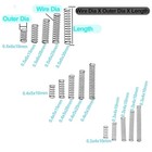 240pcs Compression Springs Assortment Kit 15 Sizes Stainless Steel Repair Set