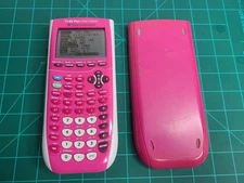 Texas Instruments TI-84 Plus Silver Edition, Pink Cover, Tested Works