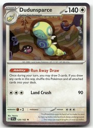 Dudunsparce 129/162 Temporal Forces Holo Rare