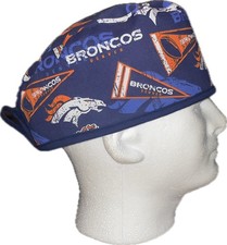 NFL Denver Broncos Flags Scrub Hat Chemo Cap