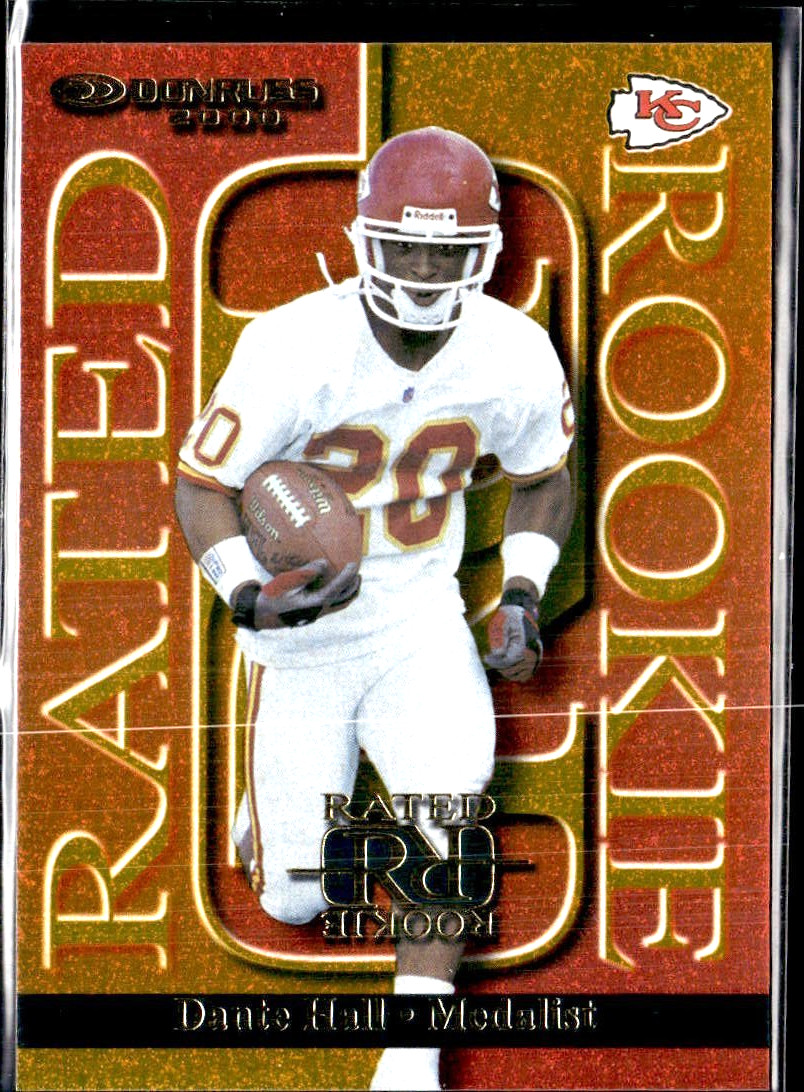 DANTE HALL 2000 DONRUS **MEDALIST** RATED ROOKIE RC  /100 - SP -🔥🔥KC CHIEFS