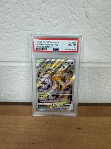 New Listing2023 POKEMON SWORD AND SHIELD CROWN ZENITH #GG44 FULL ART MEWTWO VSTAR  PSA 10