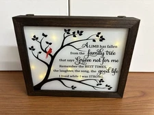 Sympathy Gift LED Memorial Shadow Box Memorial Gifts for Loss And Grief