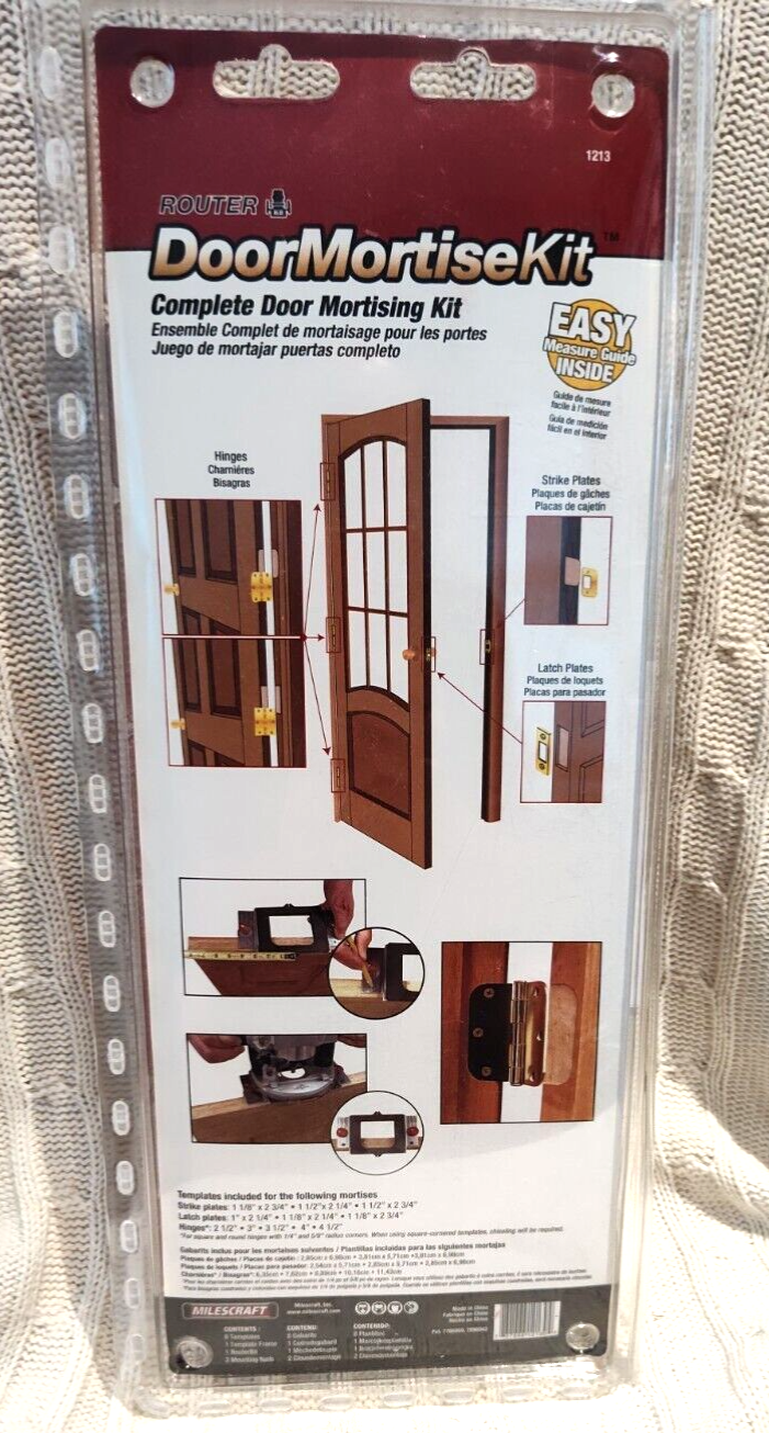 Milescraft Door Mortise Kit With Router Bit eBay