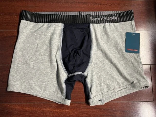 Tommy John Cool Cotton X Air Trunk Brief Gray XXL Underwear New