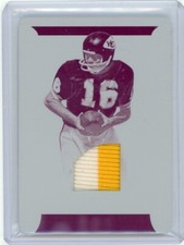 2016 Panini national Treasures Football Printing Plate Patch #64 Len Dawson #1/1