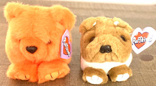 Puffkins Mango Bosley Orange Bear Brown Dog Plush Stuffed Animal Swibco TAGS