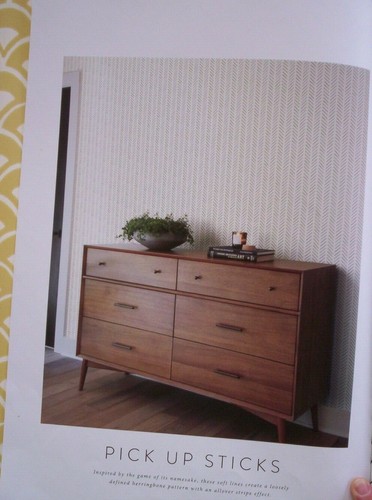 JOANNA GAINES MAGNOLIA HOME PICK UP STICKS BLACK PREPASTED WALLPAPER # MK1170 - Picture 7 of 7