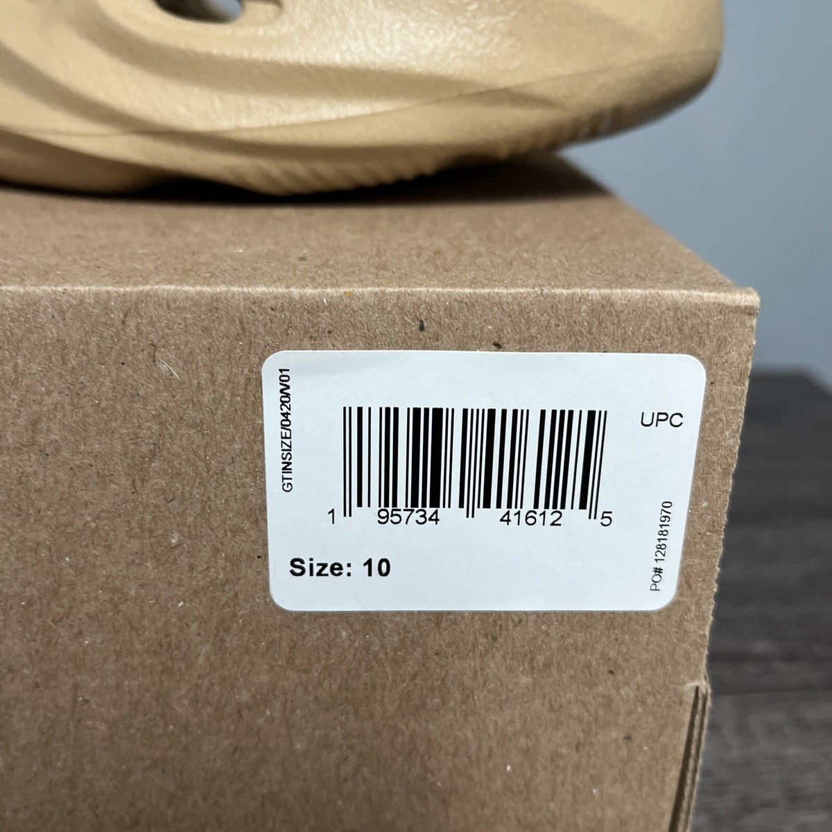 BRAND NEW Adidas Yeezy Foam Runner 'Ochre' (GW3354) Size 10 SHIP