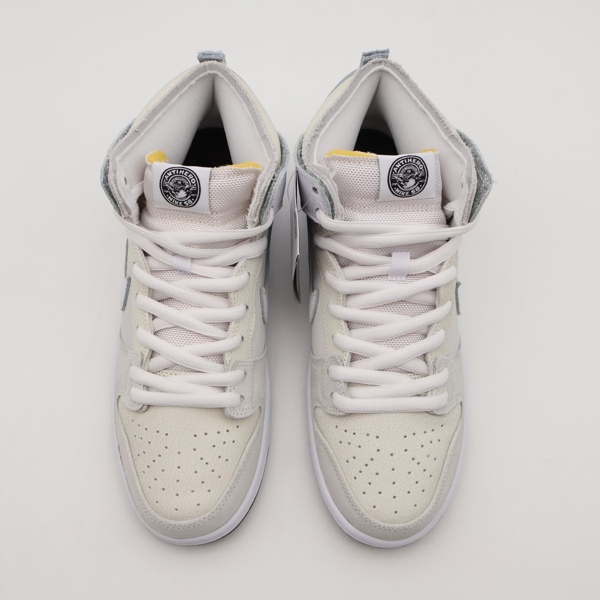 HM5837-100 ANTIHERO × Nike SB Dunk High QS White (Men's) | eBay