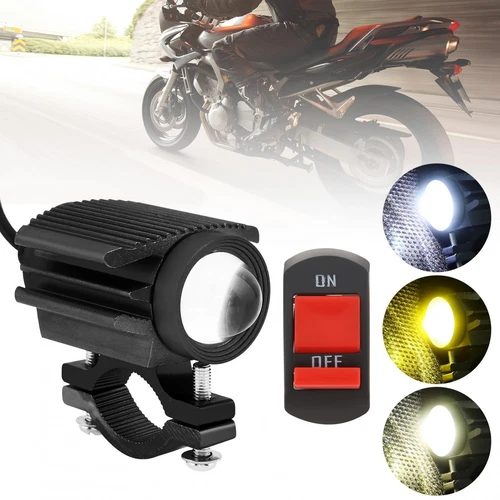 2PCS Motorcycle LED Driving Headlight Fog Light 6500KAux Spotlight For Truck ATV - Picture 2 of 10