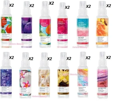 AVON SENSES 2 x BODY MISTS / SCENTED SPRITZ. 100ml each ~ *PLEASE CHOOSE SCENT*