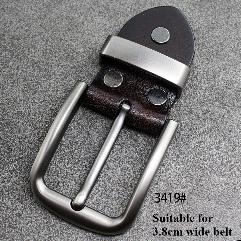Men Leather Alloy Belt Buckle Pin Buckle Replacement for 1.5  display picture 2