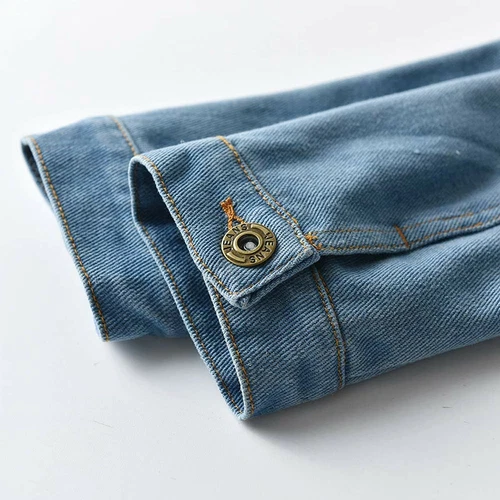 Niño pequeño Bebé Niños Niñas Chaqueta Denim Niños Botón Bolsillo Jeans Chaqueta Top Abrigo - Imagen 6 de 12