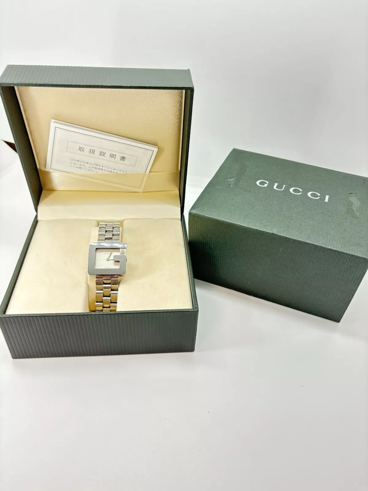 [Exc+5 avec boite] Montre femme Gucci 3600L cadran noir cadran noir quartz occasion fonctionne