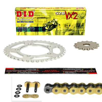 DID VX G&B Kettensatz Honda NX 650 Dominator (RD02) 1993, X-Ring Niet