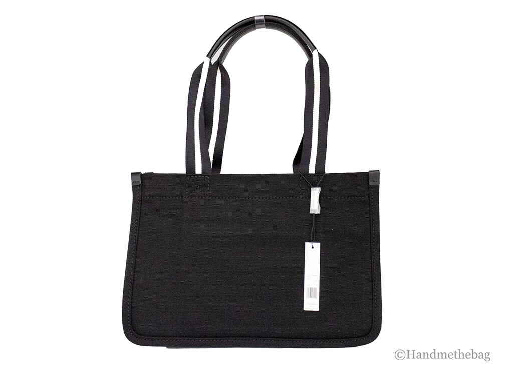 Marc Jacobs Medium Black Canvas Fabric Shoulder Convertible Tote