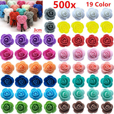 Art N Craft Foam Flower Rose Heads All Colour, 3 cm 500 Pcs Party Decor Uk