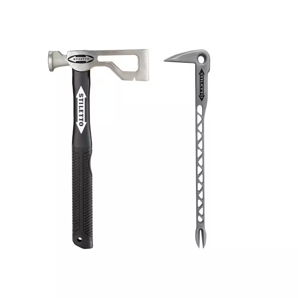 Titanium Clawbar Nail Puller with Dimpler Drywall Axe Fiberglass