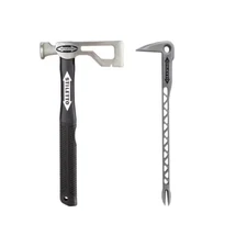  Titanium Clawbar Nail Puller with Dimpler Drywall Axe Fiberglass Hammer NEW