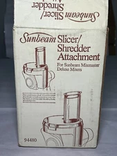 VINTAGE NOS SUNBEAM MIXMASTER DELUXE MIXER SLICER SHREDDER ATTACHMENT 94480 NIB