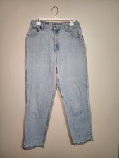 Vintage 80s Zena Jeans High Waisted Denim Blue Wash Tampered Size 14