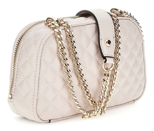 GUESS Eco Rianee Mini Convertible Shoulder Bag Stone - Foto 2 di 2