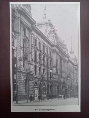 Frankfurt am Main, Hauptpostgebäude, clipping, Abbildung, 1908