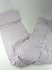 POTTERY BARN KIDS EVELYN LINEN RUFFLE BOTTOM BLACKOUT PANEL LAVENDER 44X63 #5041