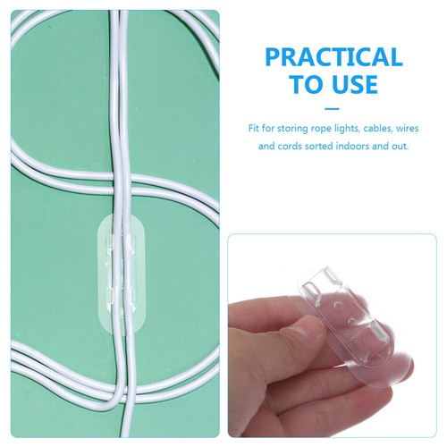 10 Pcs Drahtfixierer Draht-Organizer Für Den Schreibtisch Kabelhalter - Afbeelding 7 van 12