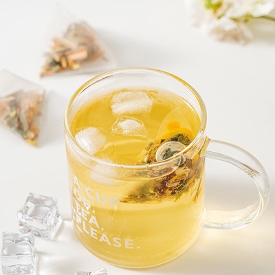 Jasmine Mint Tea Herbal Blend Natural Green Tea Loose Leaf Fresh Fragrant