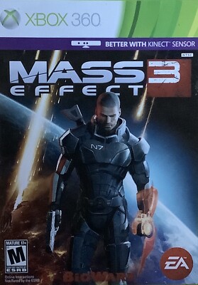 Mass Effect 3 Microsoft Xbox Video Game 2-Discs + Case
