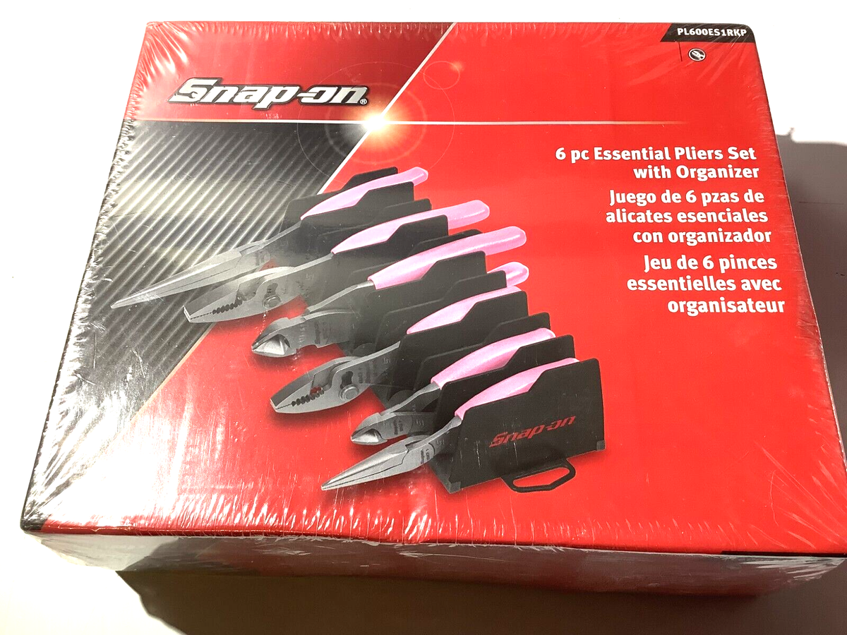 Snap-on 6-pc Pink Heavy Duty Pliers Set PL600ES1RKP Pink for sale