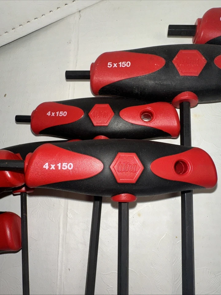 11 Pc Lot Wiha Tools 334 10 8 6 5 4 3 2.5 2 Hexagonal Hex T Handle Screwdriver - Image 3 of 4